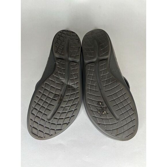 Oofos Sandals Flip Flops Women Size 9 Gray Rubber Comfort - Picture 13 of 14
